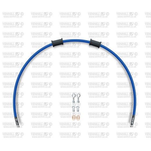 CLUTCH HOSE KIT VENHILL POWERHOSEPLUS YAM-11001CS-SB (1 HOSE IN KIT) SOLID BLUE HOSES, STAINLESS STEEL FITTINGS