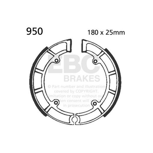 BRAKE SHOE SET EBC 950