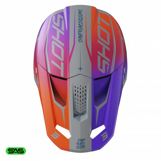 HELMET SHOT SPEED KID SIDE A04-21OB-DK2 PURPLE MATT YS