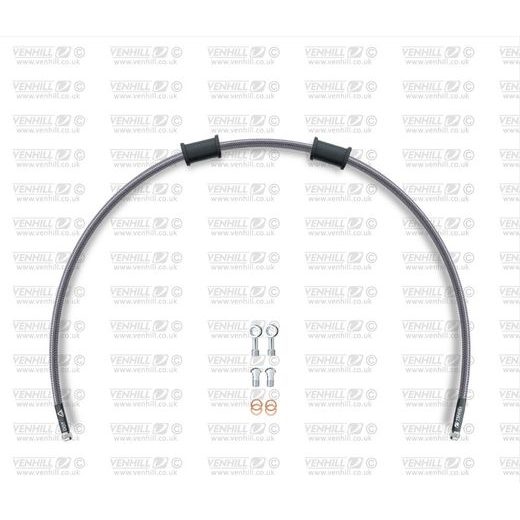 CLUTCH HOSE KIT VENHILL POWERHOSEPLUS SUZ-11011CS (1 HOSE IN KIT) CLEAR HOSES, STAINLESS STEEL FITTINGS