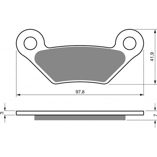 DISK PLOČICE GOLDFREN 356 S33 OFF-ROAD FRONT
