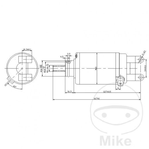 STARTER MOTOR JMP