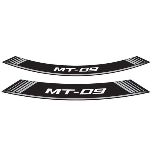 RIM STRIP PUIG MT-09 9135P SILVER SET OF 8 RIM STRIPS