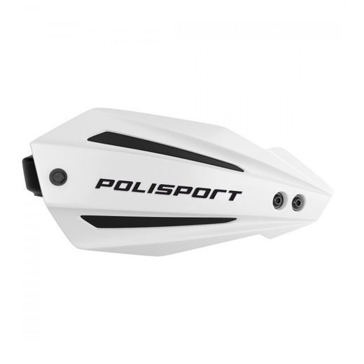 HANDGUARD POLISPORT BULLIT FWA 8308600002 WITH UNIVERSAL MOUNTING KIT WHITE