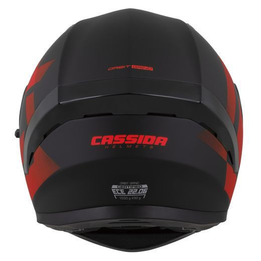 FULL FACE HELMET CASSIDA ORBIT GRIND BLACK MATT/RED XL