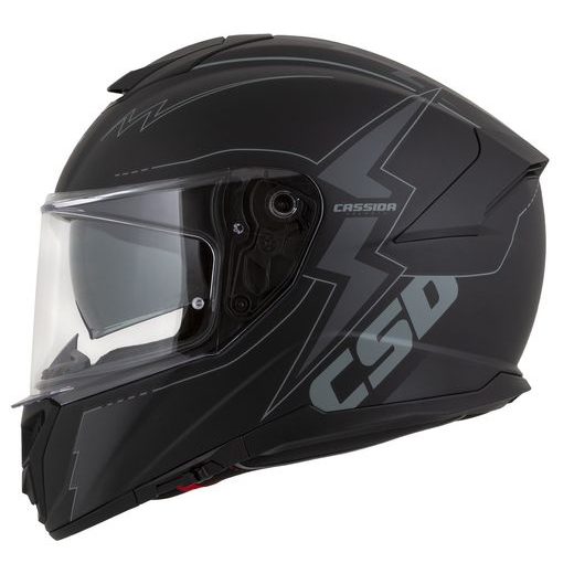 FULL FACE HELMET CASSIDA INTEGRAL GT 2.1 FLASH MATT BLACK/ DARK GREY M
