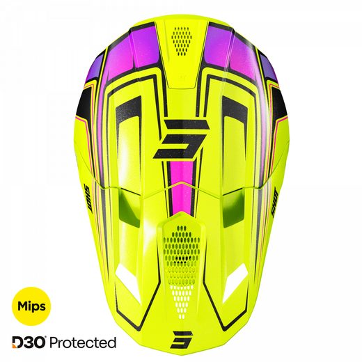 HELMET SHOT LITE GLORY A04-21OA-B02 NEON YELLOW PEARLY L