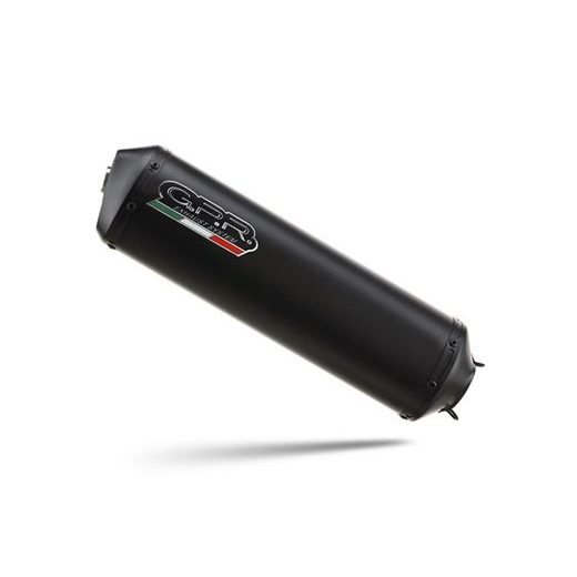 SLIP-ON EXHAUST GPR GHISA VO.9.GHI MATTE BLACK INCLUDING REMOVABLE DB KILLER AND LINK PIPE