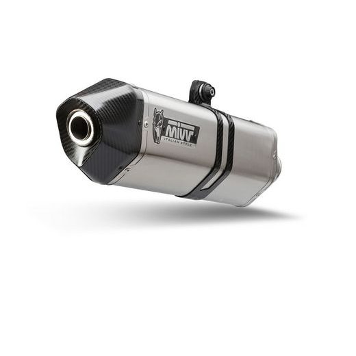 SILENCER MIVV SPEED EDGE M.013.LRX STAINLESS STEEL / CARBON CAPS