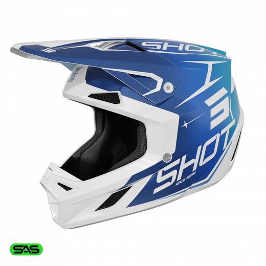 HELMET SHOT SPEED SIDE A04-21OB-D01 BLUE PEARLY L