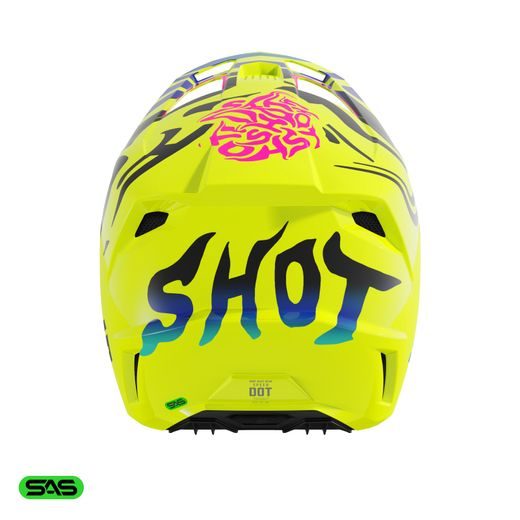 HELMET SHOT SPEED KID GHOST A05-21OB-EK1-03 NEON YELLOW GLOSSY L