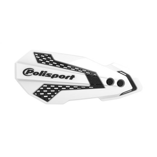 HANDGUARD POLISPORT MX FLOW 8308200044 WITH MOUNTING SYSTEM WHITE/BLACK