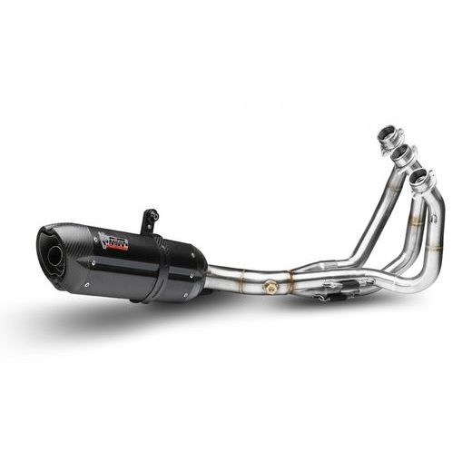 FULL EXHAUST SYSTEM 3X1 MIVV SUONO Y.042.L9 STEEL BLACK