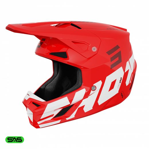 HELMET SHOT SPEED HEAVY A04-21OB-A02 RED GLOSSY L