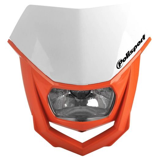 HEADLIGHT POLISPORT HALO 8657400038 WHITE/ORANGE