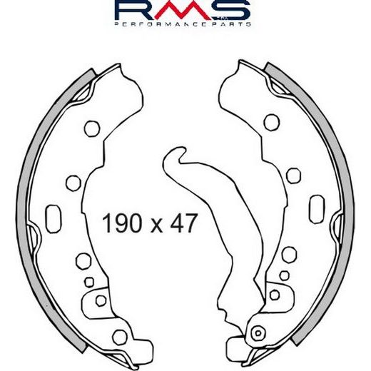 ČELJUSTI KOČNICA (PAKNE) RMS 225120260