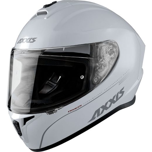 FULL FACE HELMET AXXIS DRAKEN ABS SOLID WHITE GLOSS XXL