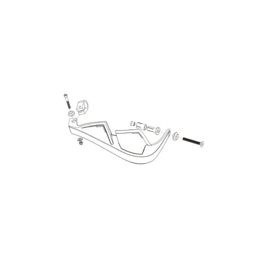 HANDGUARD POLISPORT EVOLUTION INTEGRAL 8305100028 WITH MOUNTING KIT (?22 MM) BLUE YAM 98