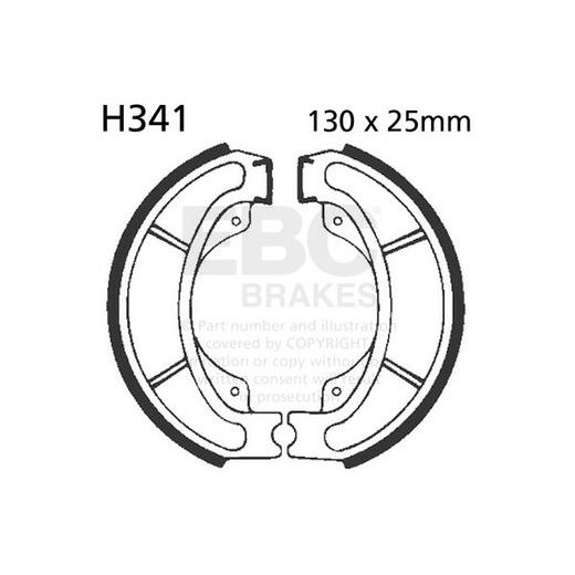 BRAKE SHOE SET EBC H341