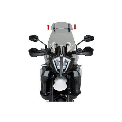 WINDSCREEN PUIG TOURING WITH VISOR 21992H SMOKE