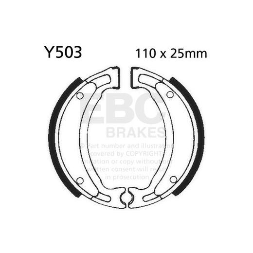 BRAKE SHOE SET EBC Y503 INCLUDINGS SPRINGS