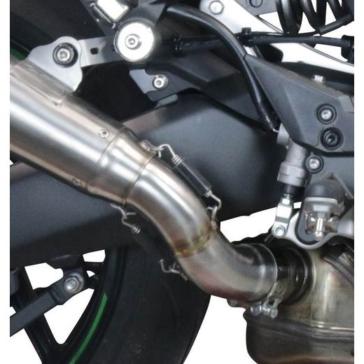 SLIP-ON EXHAUST GPR POWERCONE EVO K.182.E5.PCEV BRUSHED STAINLESS STEEL FOR KAWASAKI NINJA 1000 SX 2020-2020