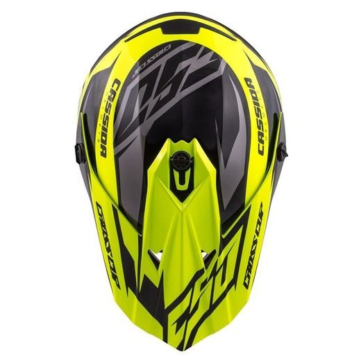 MOTOCROSS HELMET CASSIDA CROSS CUP JUNIOR YELLOW FLUO / BLACK / GREY