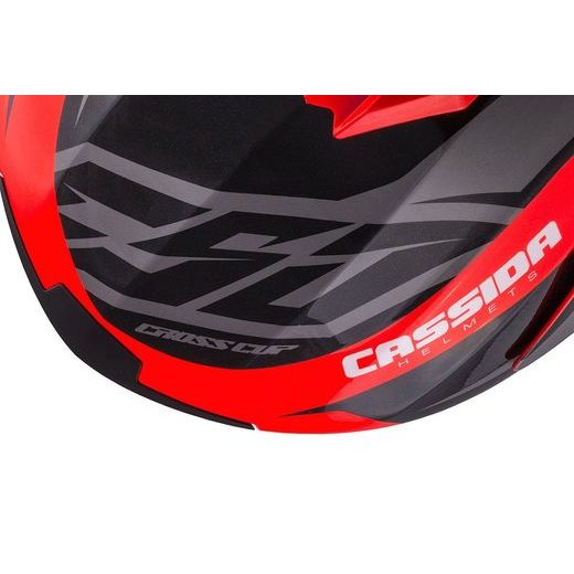 MOTOCROSS HELMET CASSIDA CROSS CUP JUNIOR ORANGE FLUO / WHITE / BLACK / GREY