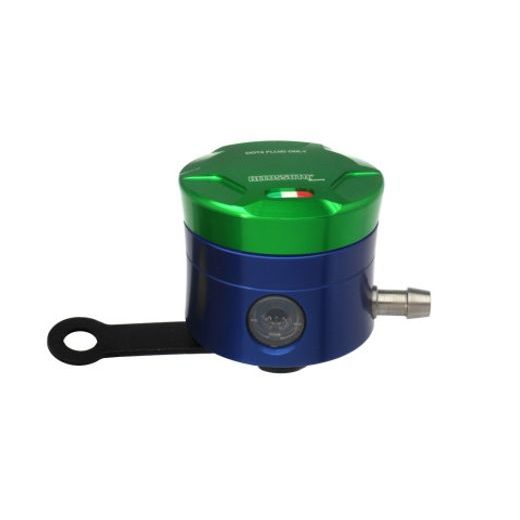 BRAKE FLUID RESERVOIR ACCOSSATO CNC-WORKED STRAIGHT BRACKET INCLUDED GREEN