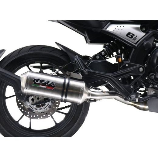 MID-FULL SYSTEM EXHAUST GPR SATINOX MO.T.1.CAT.SAT BRUSHED STAINLESS STEEL INCLUDING REMOVABLE DB KILLER AND CATALYST