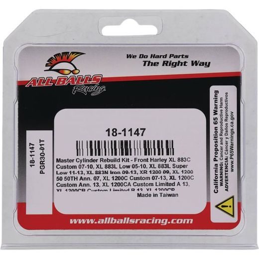 MASTER CYLINDER REBUILD KIT ALL BALLS RACING 18-1147