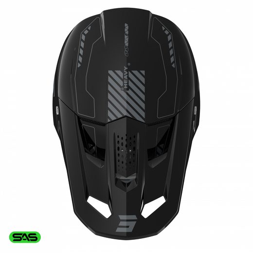 HELMET SHOT SPEED HEAVY A04-21OB-A01 BLACK GLOSSY M