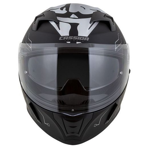 FULL FACE HELMET CASSIDA INTEGRAL 3.0 HACK MATT BLACK /SILVER 2XL