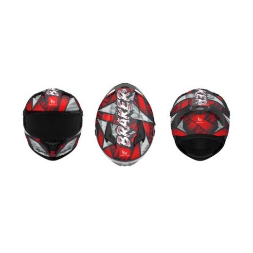 FULL FACE HELMET MT HELMETS BRAKER SV FURY C5 GLOSS XL