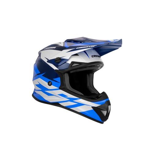MOTOCROSS HELMET CASSIDA CROSS CUP TWO BLUE/ DARK BLUE/ WHITE XL