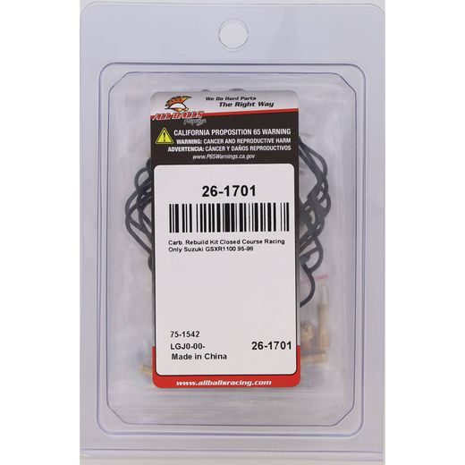 CARBURETOR REBUILD KIT ALL BALLS RACING CARK26-1701