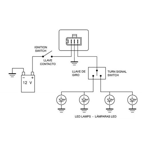 INDICATOR RELAY JMP ELECTRONIC 12V 3 PIN