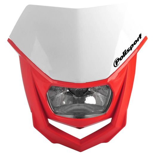 HEADLIGHT POLISPORT HALO 8657400040 WHITE/RED