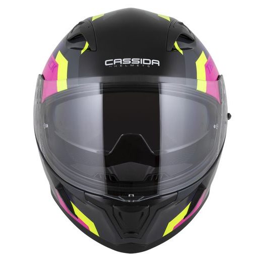 FULL FACE HELMET CASSIDA ORBIT TRACK BLACK/PINK/VIOLET/YELLOW FLUO/WHITE S