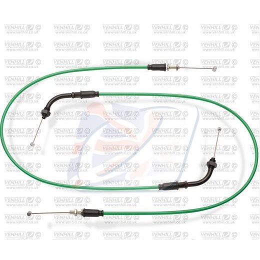 THROTTLE CABLE VENHILL K02-4-100-GR FEATHERLIGHT GREEN