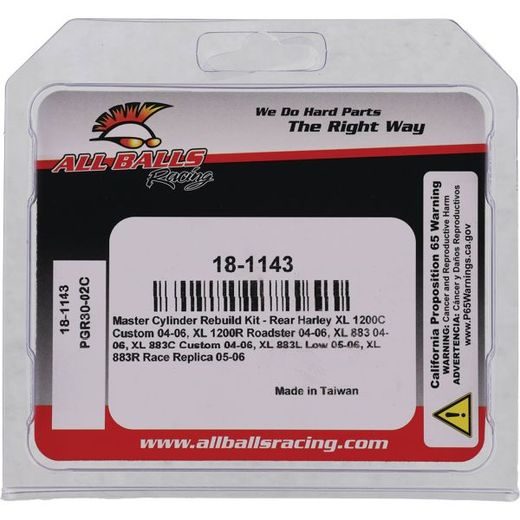 MASTER CYLINDER REBUILD KIT ALL BALLS RACING 18-1143