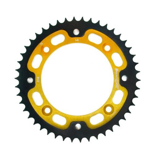 REAR SPROCKET SUPERSPROX STEALTH RST-898:46-GLD ZLATO 46T, 428