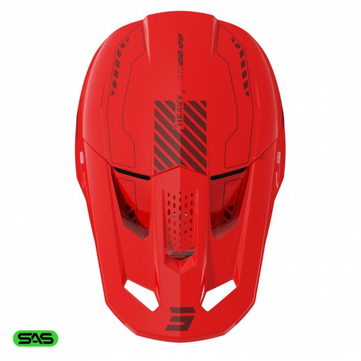 HELMET SHOT SPEED HEAVY A04-21OB-A02 RED GLOSSY L