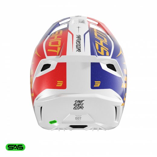 HELMET SHOT SPEED KID SIDE A04-21OB-DK3 RED / BLUE PEARLY YL