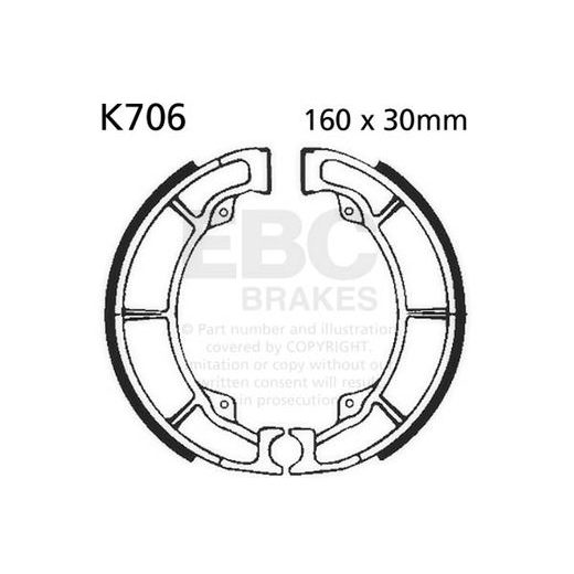 BRAKE SHOE SET EBC K706 INCLUDINGS SPRINGS