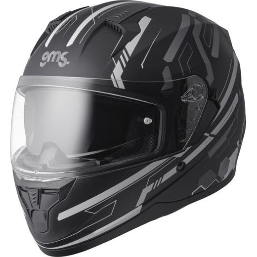 FULL FACE HELMET GMS HEXAGO ZG12501 GRAPHIC GREY M