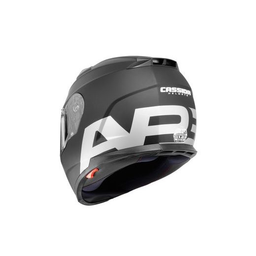 FULL FACE HELMET CASSIDA APEX VISION BLACK MATT/ GREY REFLEX M