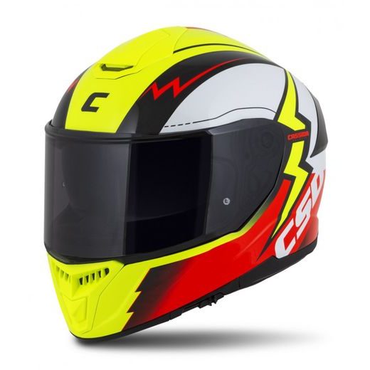 FULL FACE HELMET CASSIDA INTEGRAL GT 2.1 FLASH FLUO YELLOW/ FLUO RED/ BLACK/ WHITE L