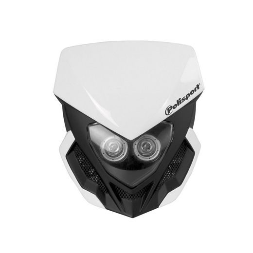 HEADLIGHTS POLISPORT LOOKOS EVO 8668800001 STANDARD VERSION WITH LED (HEADLIGHT+BATTERY) WHITE/BLACK