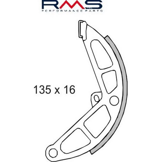 ČELJUSTI KOČNICA (PAKNE) RMS 225120230